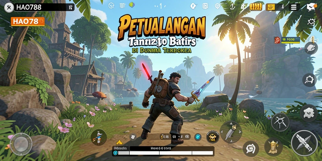 Tampilan screenshot HAO788 menampilkan petualangan gameplay Open World yang mendalam.