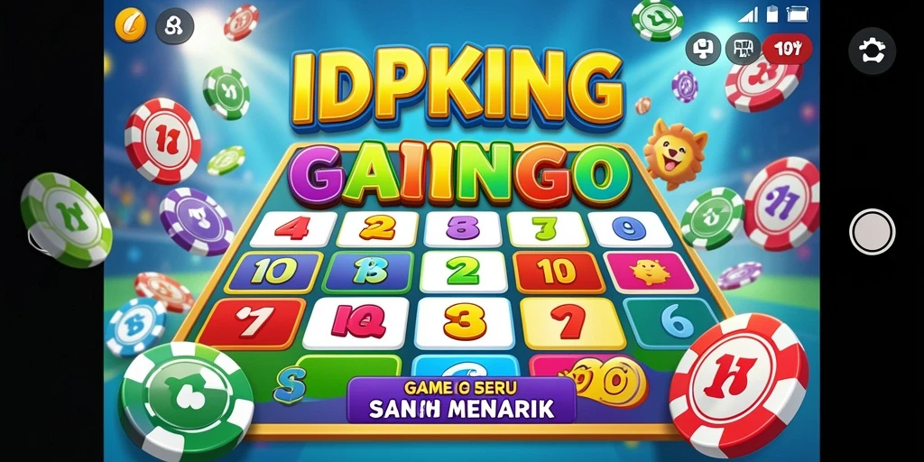 Tampilan menarik dari gameplay Bingo di IDPKING.