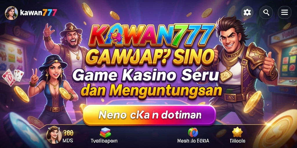 Tampilan gameplay Kasino KAWAN777 yang menampilkan keseruan bermain.