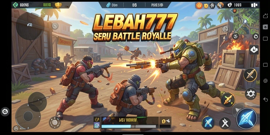 Tangkapan layar memperlihatkan aksi Battle Royale yang mendebarkan di LEBAH777.