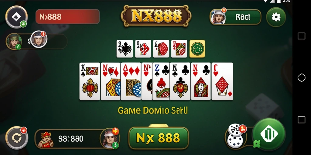 Tangkapan layar gameplay seru dari NX888 yang menampilkan aksi domino yang menarik.