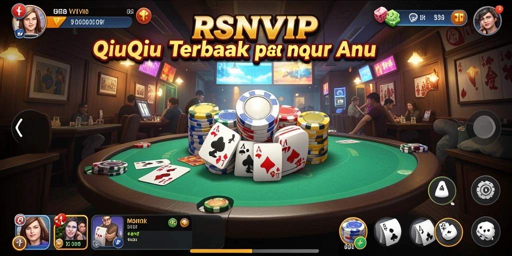 Tampilan permainan QiuQiu yang seru dan menarik di RSNVIP.