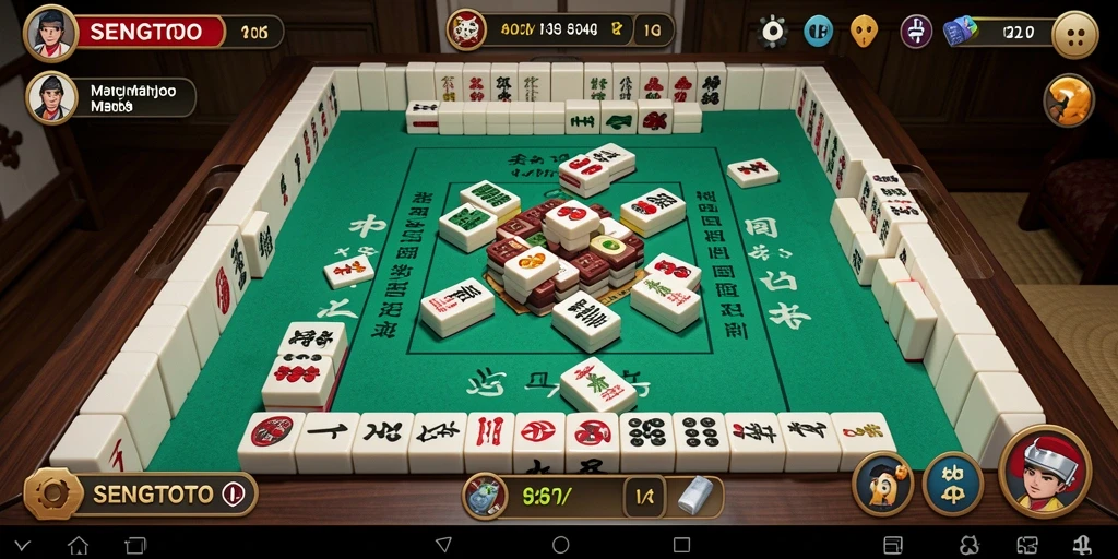 Tampilan menarik dari gameplay Mahjong SENGTOTO.